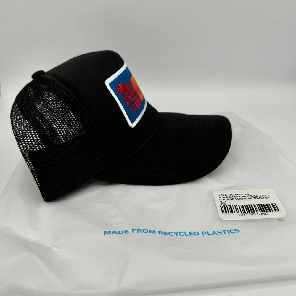 NWT Aviator Nation Golden Sky 2014 Festival Trucker Hat Cap Black Country Music - Picture 12 of 16